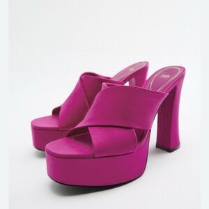 Women's Pink Platform Heels